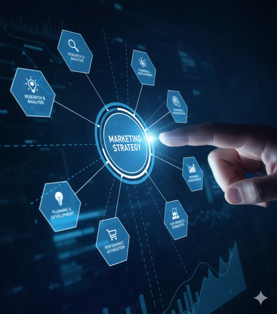 Visualisierung einer Marketing-Strategie