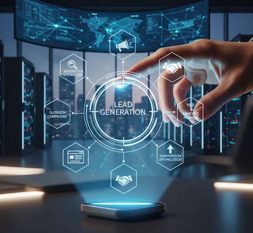 Grafik zum Prozess der Lead Generation