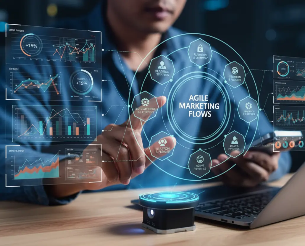 Darstellung von agilen Marketing-Workflows