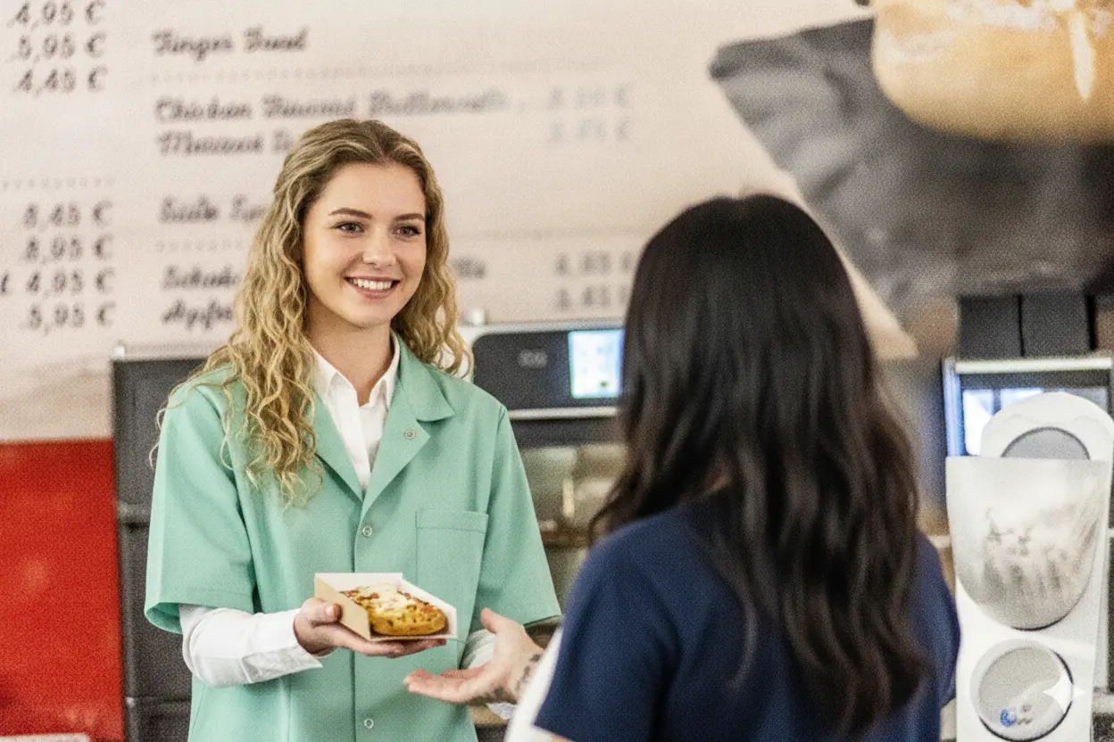 Moderne Theke in einem Bäckerei-Shop